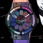 Hublot Rainbow Watch Classic Fusion Takashi Murakami Diamonds 45mm-Best Hublot Watches Replica